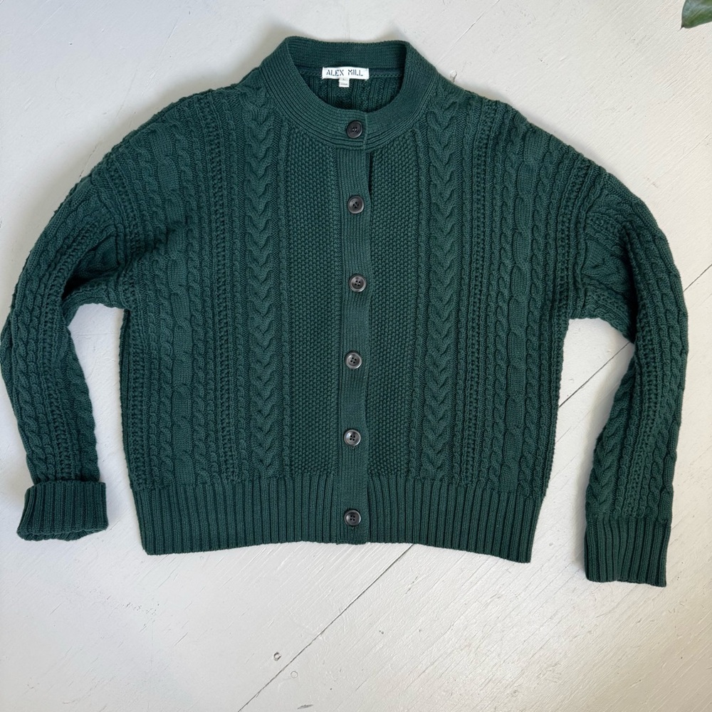 Alex Mill Cable Knit Nico Chunky Cardigan
Evergreen